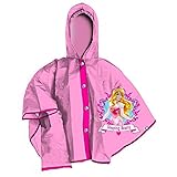 cartoon mantellina pioggia principesse, disney, impermeabile, mantella, antipioggia, antivento, in pvc, per bambini (5-6 anni)