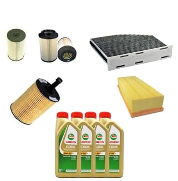 AOQ-KIT TAGLIANDO FILTRI COMPATIBILE CON V.A.G. GROUP, COMPATIBILE CON SEAT SKODA motori 1.9,2.0 tdi DA 105CV A 163CV +4LT.OLIO EDGE PROF.5W30