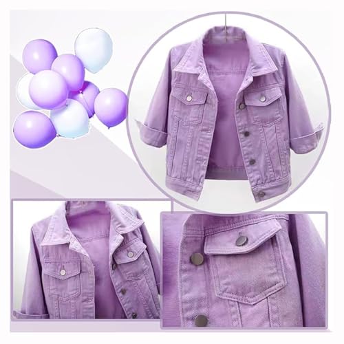 3/4 Sleeve Short Denim Jacket Plus Size,Jeans Jackets for Women 2024, Lapel Button Down Casual Jean Jackets4