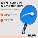 GEWO PS Blast Carbon rakieta do tenisa stołowego, profesjonalna rakieta do tenisa stołowego z certyfikatem ITTF, rakieta karbonowa z szybką powłoką GEWO Return Pro o wysokich właściwościach