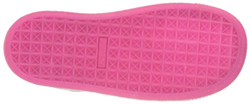 PUMA Suede LFS Iced Kids Sneaker (Toddler), Puma Black-Pink Dogwood-Beetroot Purple, 4 M US Toddler4