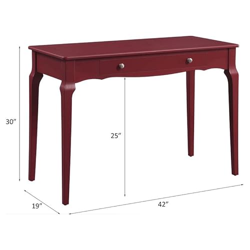 Acme Furniture Alsen Writing Desk, Red Finish #TOP2