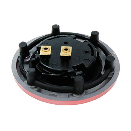 Modengzhe Universal Fit Red Plastic Cover 6-Bolts Steering Wheel Horn Button For Auto Car, 85Mm Diameter #TOP3