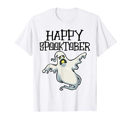 Halloween Shirt Women Funny Happy Spooktober Costume Camiseta