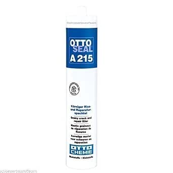 Stucco Riparatore OTTOSEAL A215 Per Crepe E Fessure, Acrilico Con Struttura Granulare, 310 Ml, Made In Germany