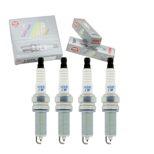 4 pc NGK Laser Iridium Spark Plugs compatible with Hyundai Sonata 2.4L L4 2015-2019
