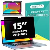 ZOEGAA Privacy Screen MacBook Pro 15 Inch(2016-2019), Magnetic Removable Anti Blue Light MacBook Pro 15 Inch Privacy Screen With Webcam Cover for Mac 15 in Laptop Model (A1707/A1990)