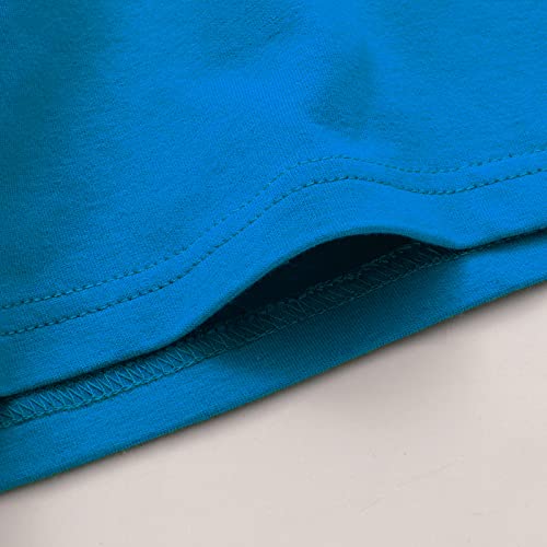 Lysmuch Toddler Baby Girls Ruffle Sleeve Shirt Plain Solid Sleeveless Tshirt Top Blouse Kids Casual Clothes(Blue, 3-4T) #TOP5