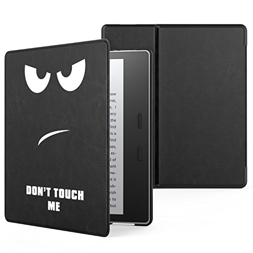 MoKo Case Fits All-New Kindle Oasis (9th and 10th Generation ONLY, 2017 and 2019 Release), Premium Ultra Lightweight Shell Cover with Auto Wake/Sleep - Don't Touch Me