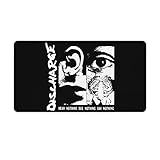 Discharge ディスチャージ ハードコア パンクバンド デスクマット マウスパッド 大型 ゲーミング デスクパッド おしゃれ 防塵 耐熱 滑り止め 耐久性良い 清潔しやすい 大型サイズ 多機能 自宅 仕事 事務 オフィス ゲーム用 40X75cm