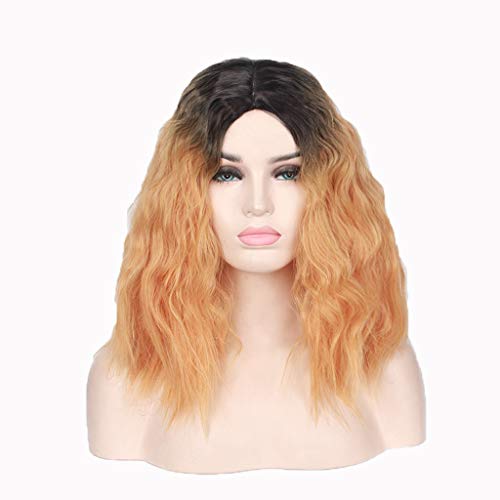 Perruque Perruque, Cheveux Bouclés Synthétiques Courts Naturels Pour Les Femmes Enracinées Noir Résistant À La Chaleur Lady The Avengers Cosplay Party Cover