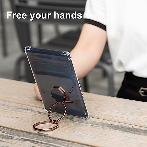 Image of CoBak Clear Case & Hand Strap for Ebook 11th Gen 2021-Lightweight Scratch-Proof Silicone Back Cover.Rosegold