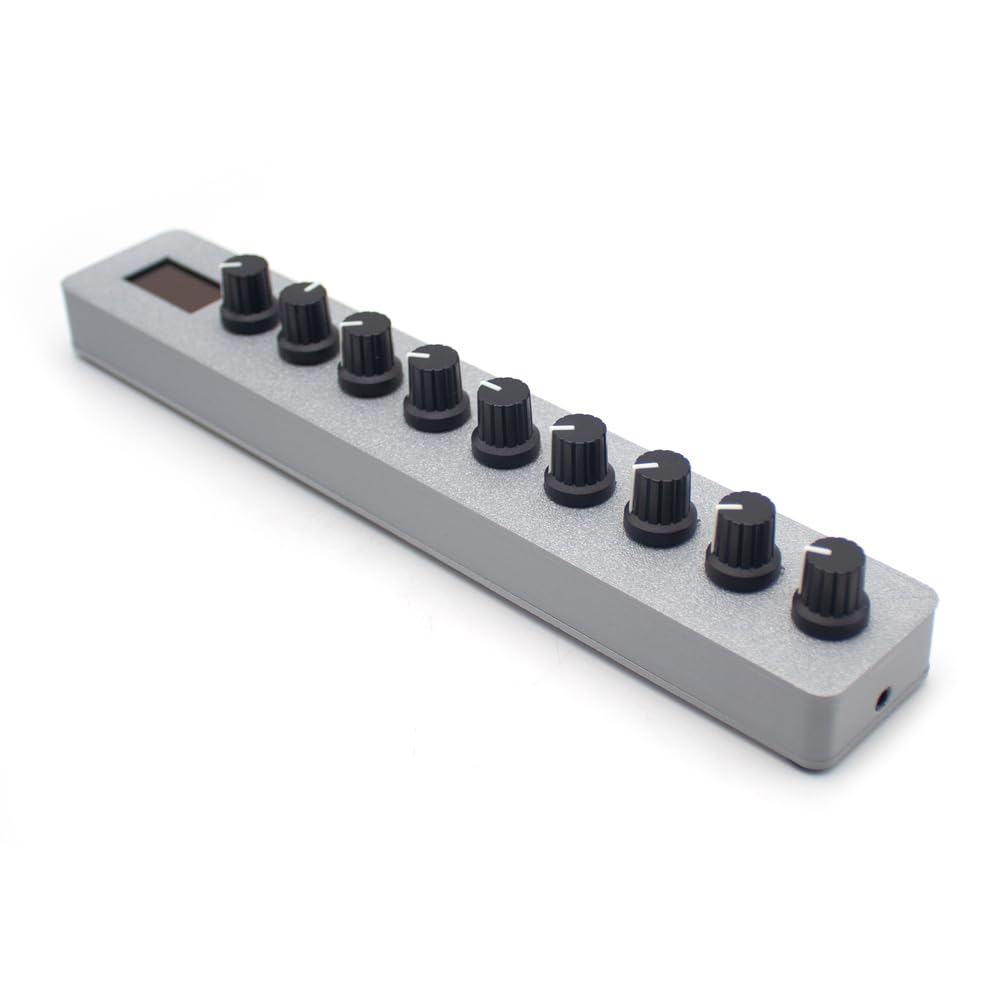 Toplionace Controlador Midi EM-K9 Knob: Pantalla Digital, Mapeo de Host, Control de Sintetizador.