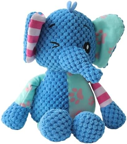 Brinquedo Bichinhos de Pelúcia Elefante Mordedor Com Som Apito pa...