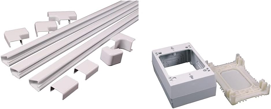 Legrand - Wiremold Cable Management Kit & C53 CordMate II Data Combo Box