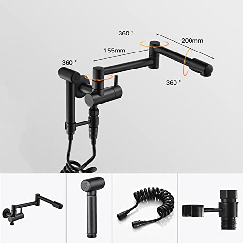 Pot filler cuisine noir pour équiper votre plan de cuisson et cuisiner comme un chef - 4