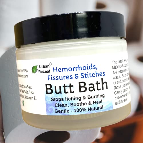 Urban ReLeaf Butt Bath ! Hemorrhoids, Fissures & Stitches. Helps itching & Burning. Clean, Soothe & Calm. The Easy Sitz Bath! Fast Relief! Gentle Sea Salt Soak. Gentle, Effective, 100% Natural - Thumbnail 4