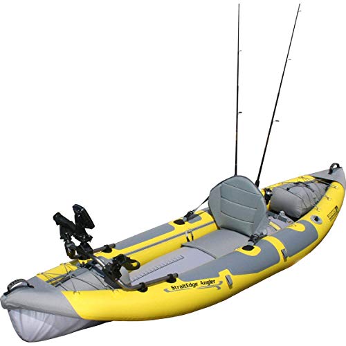 Image of Advanced Elements StraitEdge Angler Inflatable Kayak - AE1006-ANG Fishing Kayak with Rod Holders and Bag and Pump