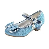 HOHE QUALITÄT: Die Pailletten und Schleifen auf der Oberfläche der Schuhe sind alle mit einem speziellen Verfahren eingelegt, das nicht so leicht herunterzufallen ist wie die Schuhe anderer Anbieter. Die Außensohlen unserer Schuhe bestehen aus hochwertigem Gummi, der sehr rutschig und verschleißfest ist.