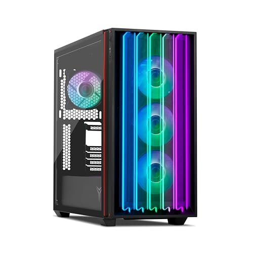 YEYIAN Gabinete Gamer Mirage S, Media Torre ATX, Vidrio Templado, USB 3.2 (YCM-APMIR-S1)