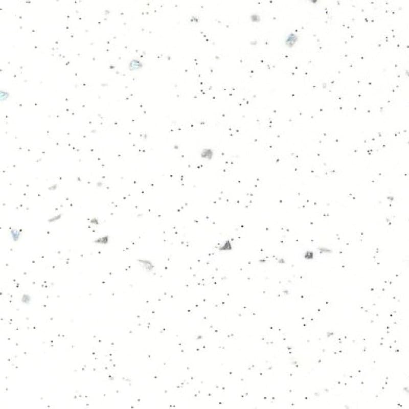 White Sparkle Kitchen Worktop Edging Strip 1.2m long