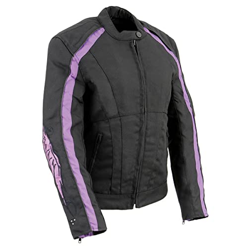 Image of Milwaukee Leather Women's Textile Classic Crossover Motorcycle Riders Jacket - All Year Wear