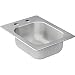Moen Kg2045522 2000 Series 20 Gauge Single Bowl Drop In Sink, Stainless Steel, 16.625" x 17.3"