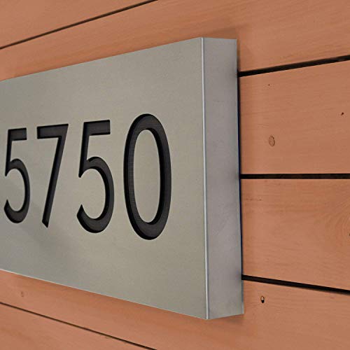 Lighted Address Sign House Numbers Placard Marker Led Light Personalized Signage #TOP3