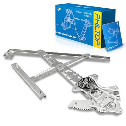 Image of PHILTOP Front Right Passenger Side Power Window Regulator only Compatible with 2012-2015 Honda Civic Replaces 752-744