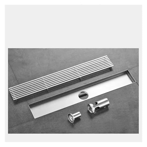 Desagüe de ducha lineal antiemboce rectangular en acero inoxidable 7