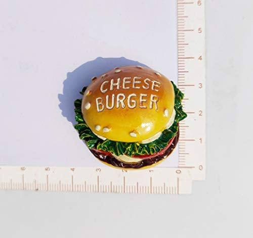 Fridge Magnets, Delicious Food, Simulated Donuts, Burgers, Cakes, Creating a Warm Family Atmosphere, 10pcs