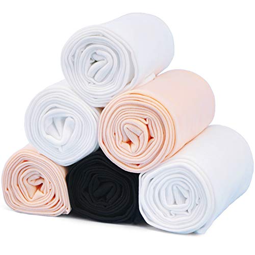 Dejian 3 Pairs Toddler Kids Baby Girls Soft Microfiber Ballet Dance Tights Velvet Stockings Pantyhose 1-14 Years Old (1-3 Years Old, White，Ballet Pink,Black) #TOP1
