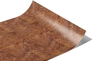 Rwraps Matte Vinyl Car Wrap Film in Amboyna Burlwood Wood Grain
