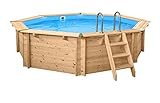 [page_title]-Holzpool rund I Aufstellpool 440cm Durchmesser I 116cm tief I Swimmingpool Set