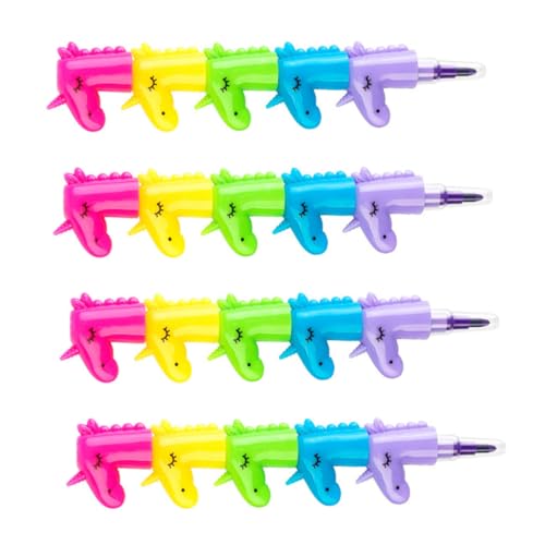VILLFUL 4 Piezas Crayones Apilables para Diseño de Unicornio Ceras Coloridas y Divertidas para Dibujo y Proyectos de Arte Diy para Fiestas y