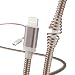 Produktbild Hama USB-Lade- und Datenkabel Metall (USB-A Stecker auf Lightning, USB 2.0, Nickel, Knickschutzkabel, 1,5 m Kabellänge) Roségold