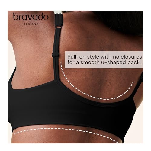 Image of Bravado Designs Ballet Seamless Crossover Maternity Nursing Bra, Comfortable Breastfeeding Bra