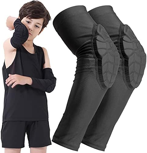 Bohope Kids Youth 5-15 Years Padded Arm Sleeve Compression Elbow Protective