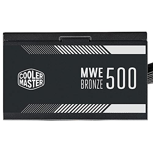 Fonte Cooler Master MWE Bronze V2 500W (com cabo de força BR), 80 Plus Bronze