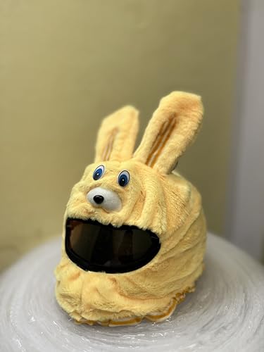 Image of Falcon One Fancy Helmet Cover For Full Face Helmets | Cute Helmet Covers | For Unisex Riders |, Cycling, Yellow