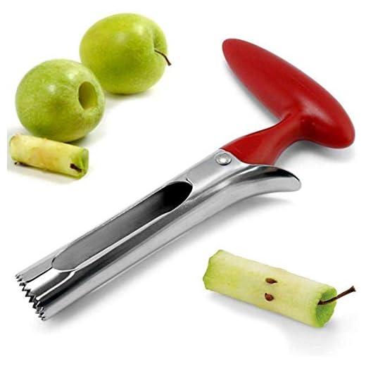 AKIRO apple Corer, Stainless Steel Kitchen Gadget Tool Fruit Seeder Core Remover Fruit Vegetable Tools Apple Pear Corer Easy Twist Fruits Tools Core Seed Remover