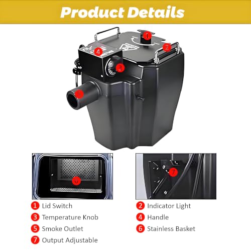 Máquina de humo de hielo seco 3500W, máquina de niebla baja con boquilla ajustable, máquina de hielo seco para efectos de humo en bodas, fiestas, eventos, escenario y club de baile miniatura 6