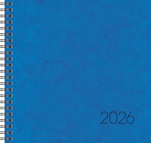 BRUNNEN Buchkalender Mod. 766 '26 | 210×205 mm, Karton, blau