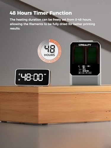 Image of Creality Space Pi Filament Dryer Plus, 2 Spools Filament Storage Box, Double 360 Heating Drying with Fan&Touch Screen, 3D Printer Filament Spool Holder, Dehydrator 1.75 /2.85 /3mm PLA PETG ABS TPU