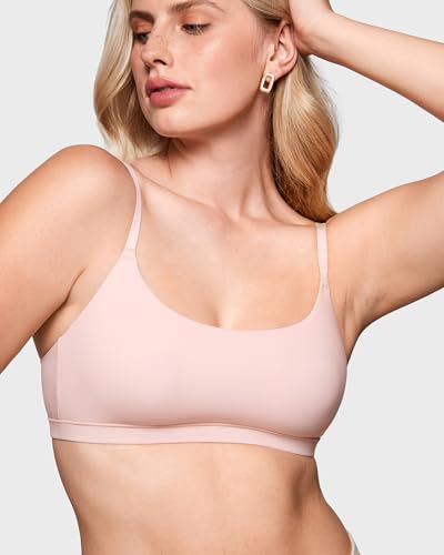 Image of INLYRIC Women's Inbarely Bralettes Cami Bras No Underwire Wireless Seamless Unlined Comfort Sports Bra