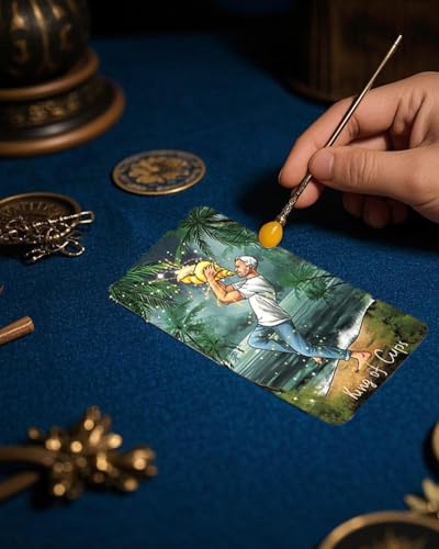 Tarot Card Deck, 78 Original Tarot Cards with Storage Box – A Must-Have for Beginners, Professionals, and Spiritual Seekers, Ideal for Divination, Meditation, Excluding Instruction Book