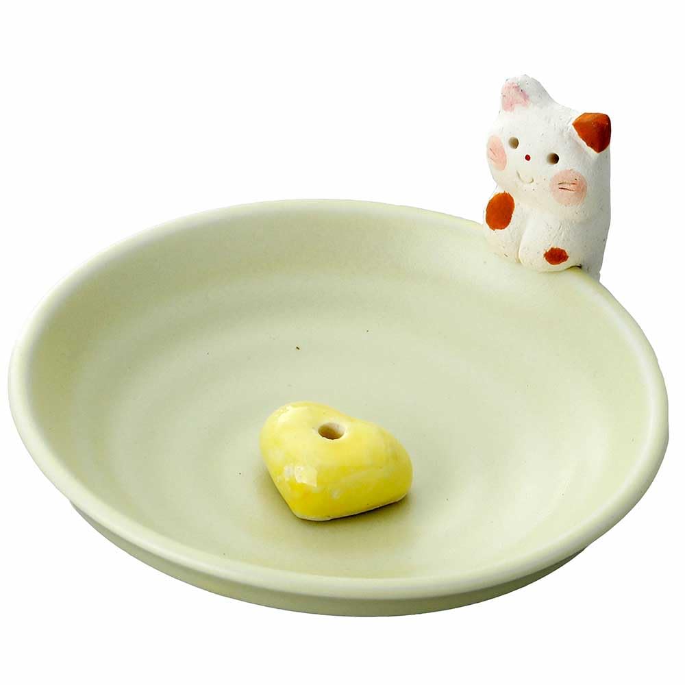 CYILABO チイラボ 猫 陶器人形 おこうたて 猫 CYILABO お香立て