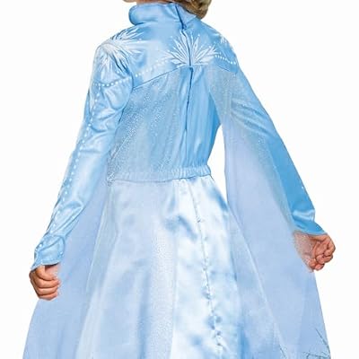 Disguise Disney Elsa Frozen 2 Deluxe Girls' Halloween Costume Blue, 3T-4T