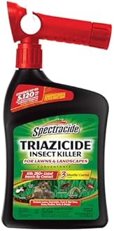 Spectracide Triazicide Insect Killer For Lawns & Landscapes Concentrate (Ready-To-Spray), Protects Lawns, Vegetables, Fruit & Nut Trees, Roses, Flowers & Shrubs, 32 fl Ounce