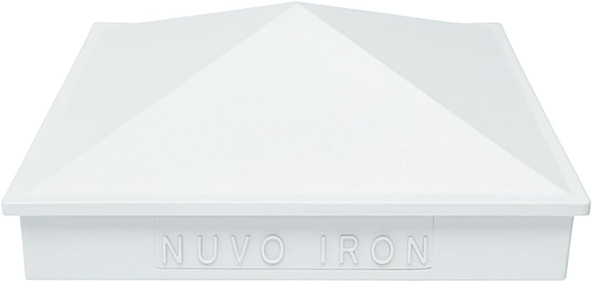 Nuvo Iron 4-in x 4-in White Aluminum Ornamental Pyramid Post Cap - Pack of 24